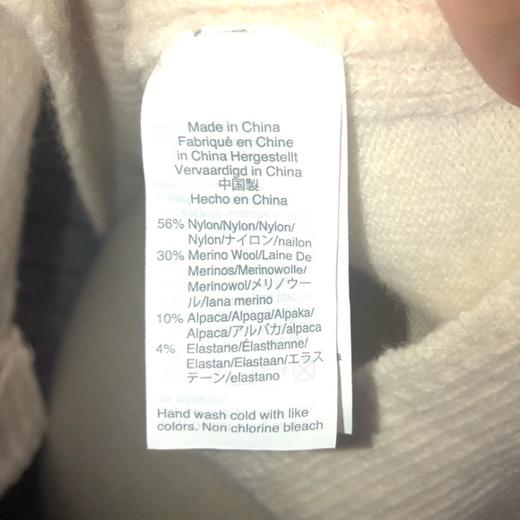 JCrew Wool Alpaca blend cream sweater. XXS - Picture 7 of 7